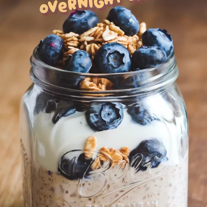 🍓🫐 Fun & Yummy Blueberry Blast Overnight Oats – A Kid-Friendly Treat 🥣✨ Make mornings easy with this fruity, kid-approved breakfast jar—packed with flavor and ready to grab! 💛👦