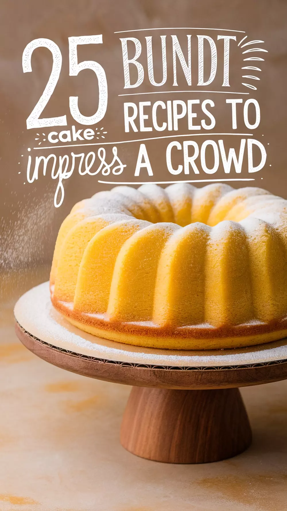 👑 25 Bundt Cake Recipes to Impress a Crowd	Beautiful and delicious, these bundt cakes are ideal for parties and celebrations. Easy recipes with a wow factor everyone will love.