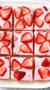 Looking for a quick and easy dessert that’s packed with fresh strawberry flavor? These No-Bake Strawberry Cheesecake Bars are light, creamy, and perfect for warm weather (or anytime you want a stress-free treat!).