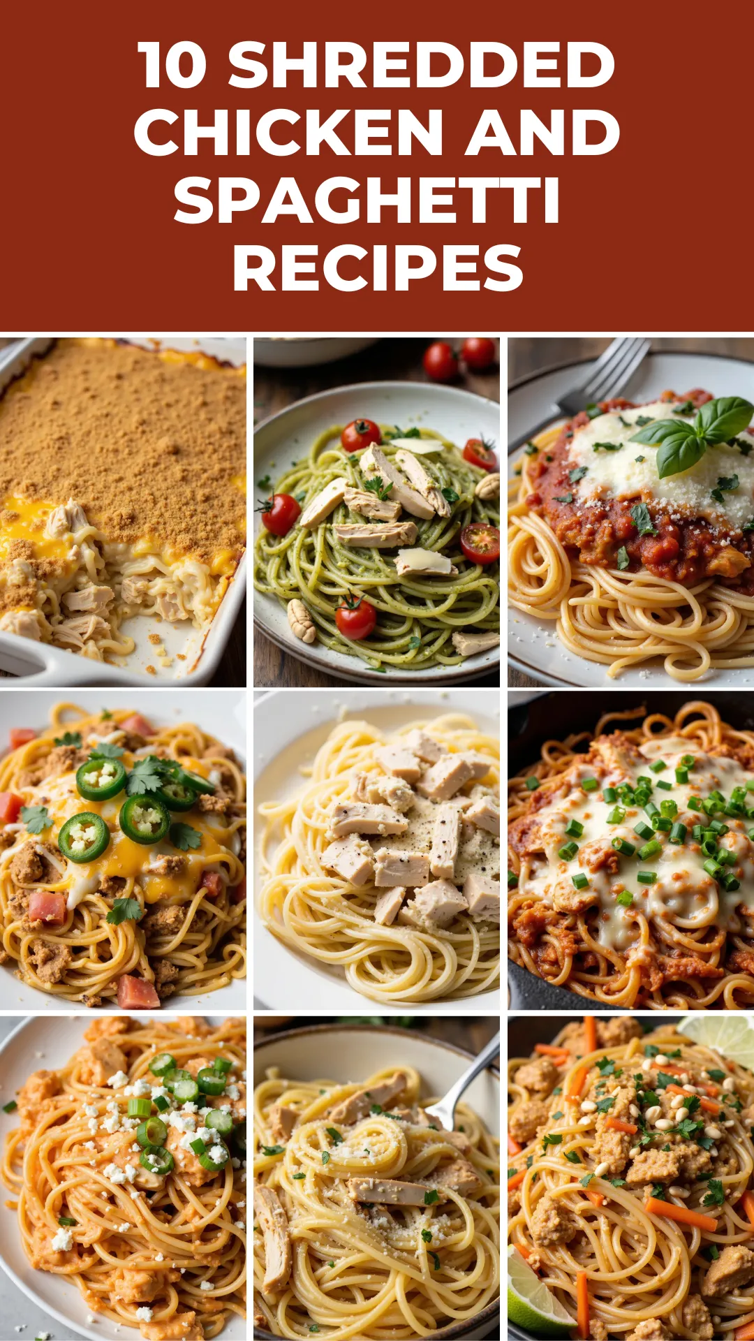 Say goodbye to boring pasta nights! This roundup of 10 shredded chicken spaghetti dinners includes one-pot wonders, cozy casseroles, and fun flavor mashups like buffalo ranch and BBQ skillet. All ready in under 30 minutes and under $5 per serving!