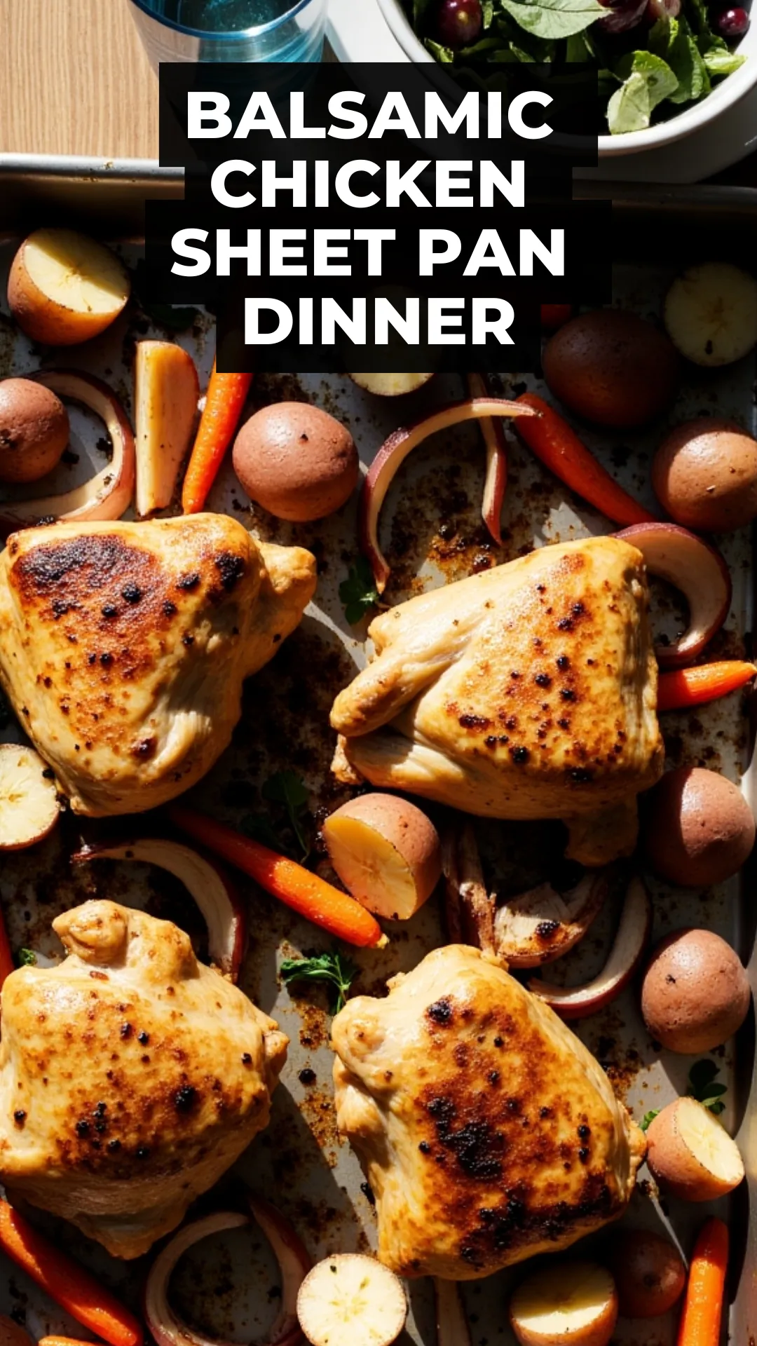 Tired of dinner drama? This Balsamic Chicken Sheet Pan Dinner is the ultimate struggle meal—quick, hands-off, and made with pantry staples. Just one pan and under $8 to feed the whole crew!