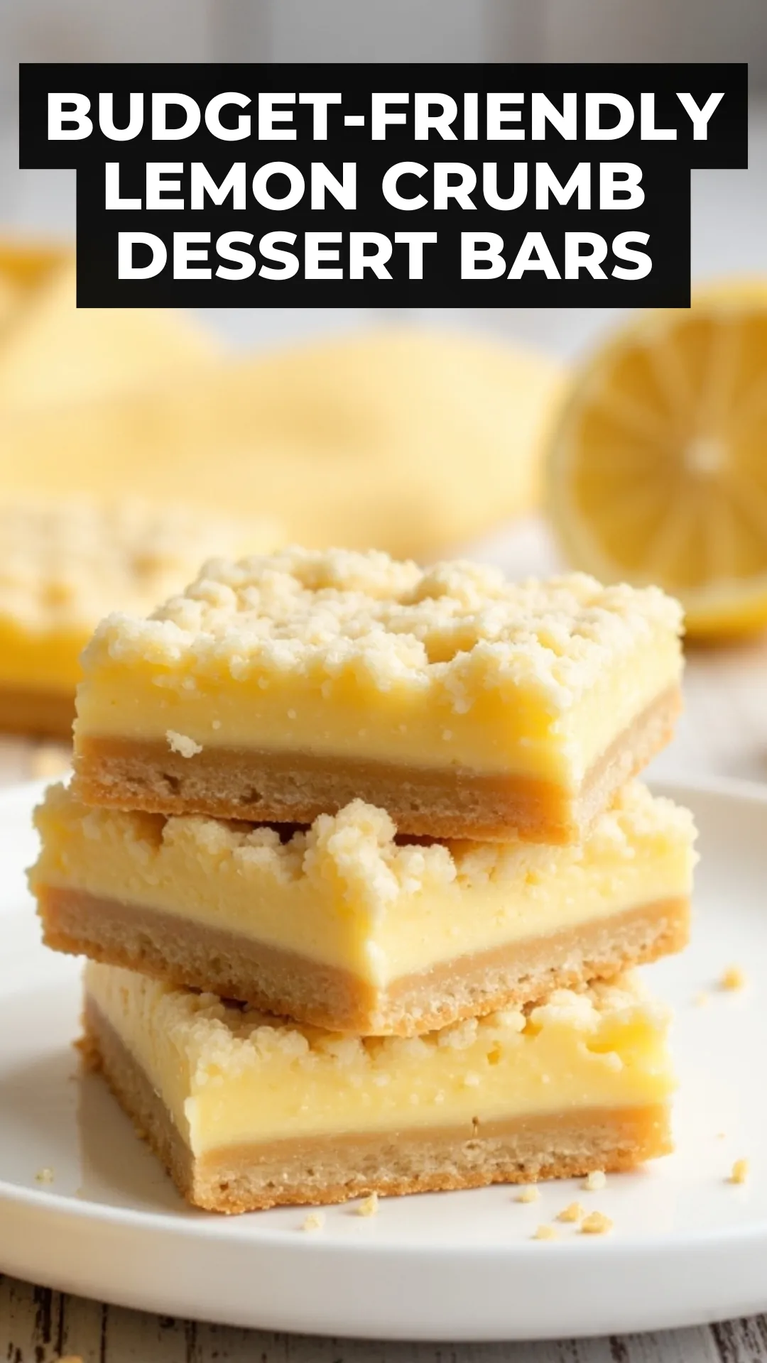 Looking for easy desserts to make at home? These no-fuss lemon crumb bars are bursting with citrusy flavor and topped with a golden crumble. Made in one bowl with everyday ingredients—what’s not to love?