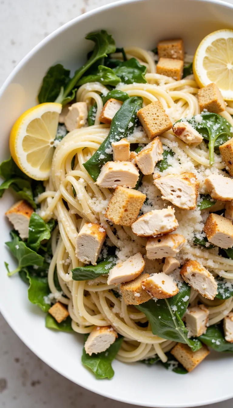 This creamy Chicken Caesar Pasta Salad is your go-to for a no-cook, summer-ready meal everyone will love!
