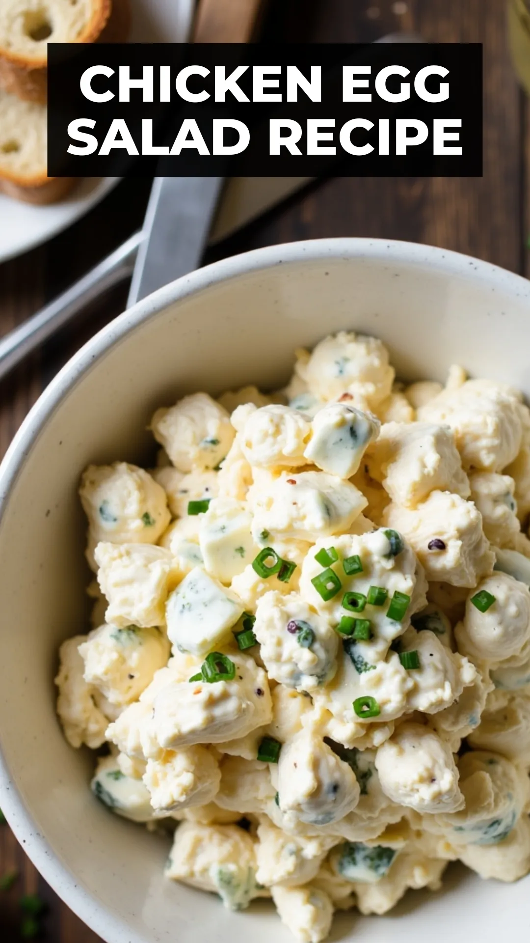 This budget friendly meal is a creamy, cozy solution to leftover chicken. Chicken + eggs + mayo = easy, filling salad for lunchboxes, meal prep, or no-cook dinner nights!