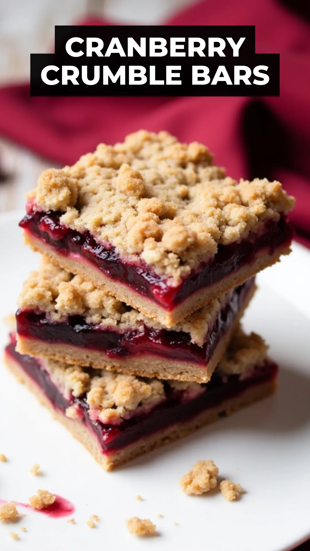 Looking for easy desserts to make at home? These cranberry crumble bars are tart, sweet, and full of comforting crumble layers. No fancy tools or ingredients—just good, simple baking from scratch.