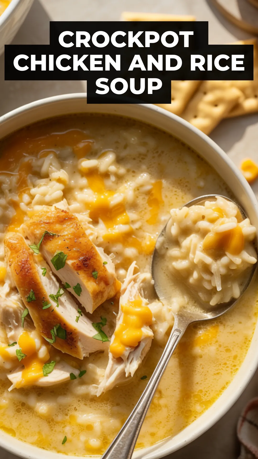 Need an easy dinner that practically cooks itself? This creamy crockpot chicken and rice soup is the ultimate struggle meal—made with pantry staples, zero fuss, and full-on comfort. Dump, slow cook, and serve up a bowl of cozy that’ll warm your whole crew!