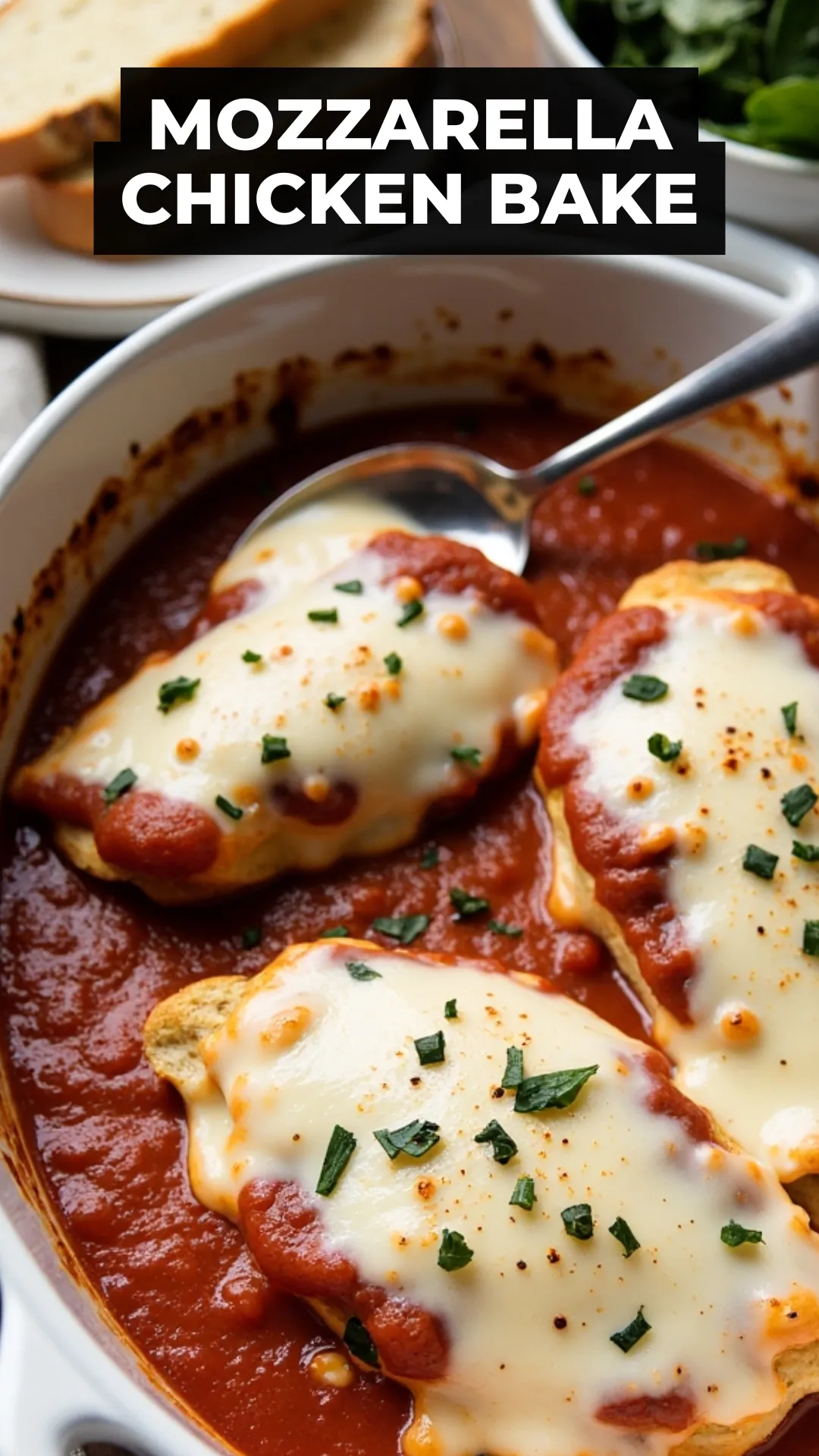 This Mozzarella Chicken Bake is what weeknight dreams are made of! Saucy, cheesy, and done in one dish—it’s the kind of struggle meal that tastes like you ordered in. No stress, no fuss, just comfort food done right.