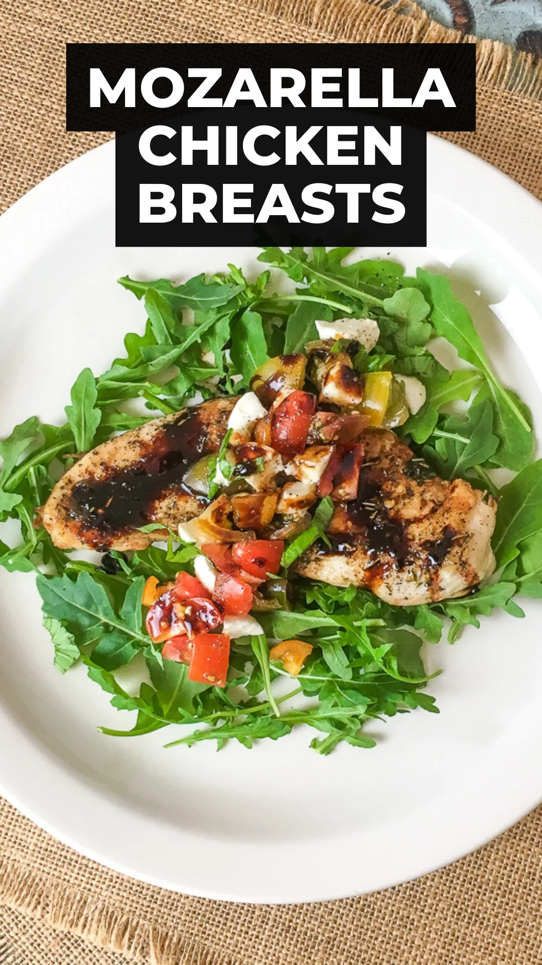 Dinner in 20 minutes? Yes, please. This Butterflied Chicken Breast with Mozzarella and Balsamic Glaze is fresh, savory, and full of flavor. A perfect skillet meal that’s as beautiful as it is delicious. #EasyDinnerIdeas #ChickenRecipes #FreshAndSimple #OnePanMeals #HealthyWeeknightDinner
