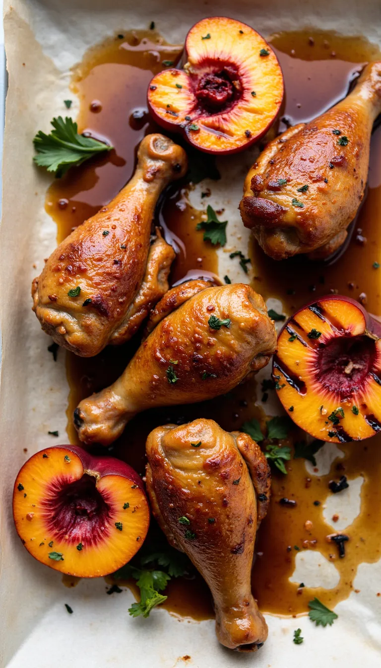 Tangy, sticky, and totally grill-worthy! These Rhubarb Honey Glazed Drumsticks are a summer BBQ must-have, combining chicken and rhubarb in a sweet-savory glaze.
