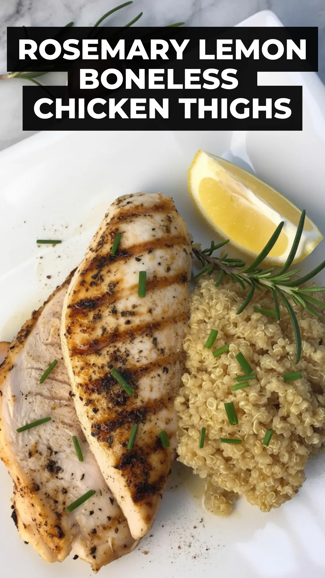 Light & Healthy Skillet Chicken This Rosemary Lemon Chicken is fresh, simple, and full of flavor. Marinated in lemon, garlic, and herbs, then seared to perfection in one skillet. Great with rice, greens, or roasted veggies! #HealthyChickenRecipes #SkilletMeals #LemonGarlicChicken #MealPrepChicken #RosemaryChicken