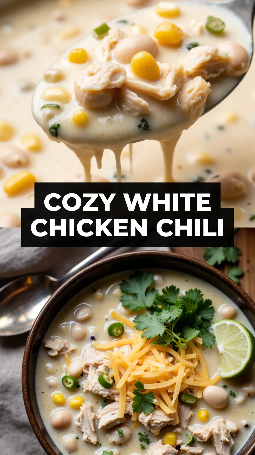 Warm, comforting, and made with pantry favorites, this White Chicken Chili is a weeknight budget friendly meal you’ll want on repeat. Easy, creamy, and kid-approved.