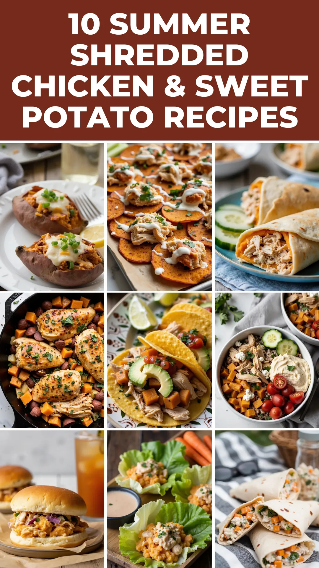 Looking for easy summer dinner ideas? These 10 shredded chicken and sweet potato recipes are light, flavorful, and totally family-friendly. Perfect for hot nights, meal prep, and budget-conscious meal plans!