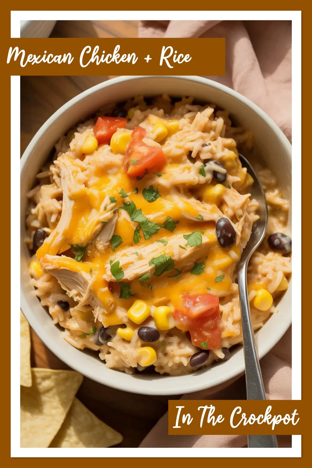 Easy Crockpot Mexican Chicken & Rice 🌶️🍚Let your slow cooker do the work with this flavorful Crockpot Mexican Chicken and Rice! Packed with tender chicken, zesty spices, and hearty rice, it's the ultimate one-pot comfort meal—perfect for busy weeknights. 🥘🇲🇽 #CrockpotRecipes #MexicanChicken #EasyDinnerIdeas