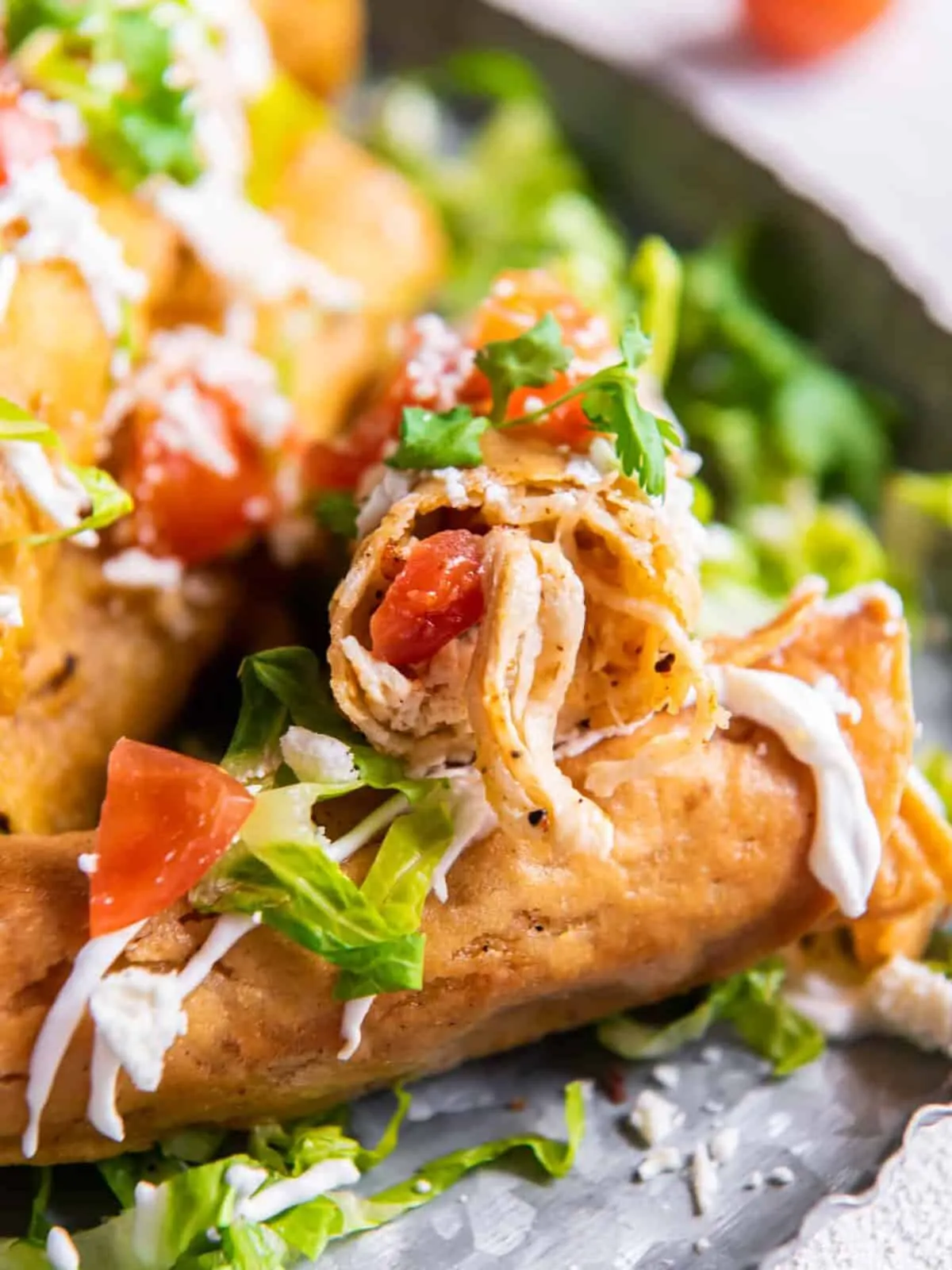 Shredded Chicken Taquitos