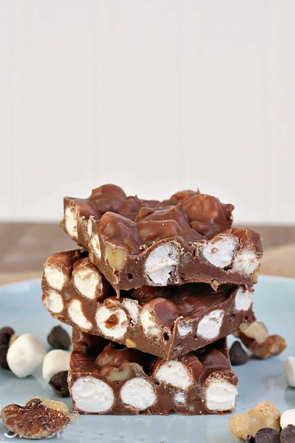 4 Ingredient Rocky Road Fudge