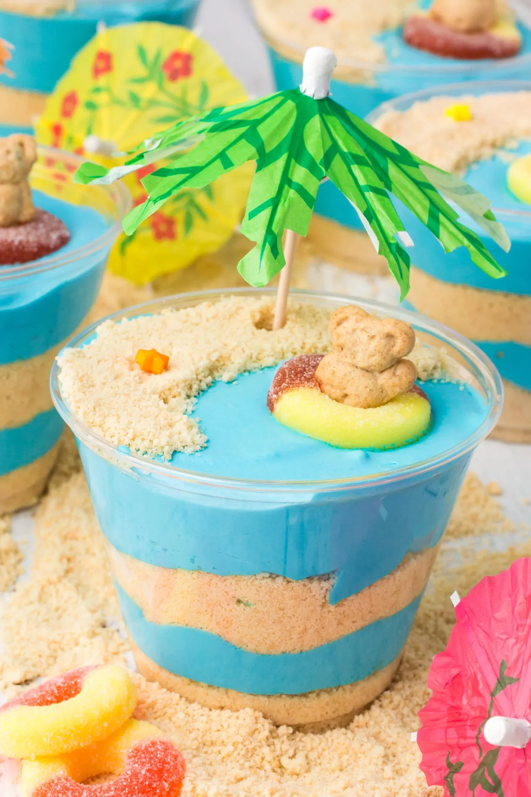 Beach Cheesecake Pudding Cups