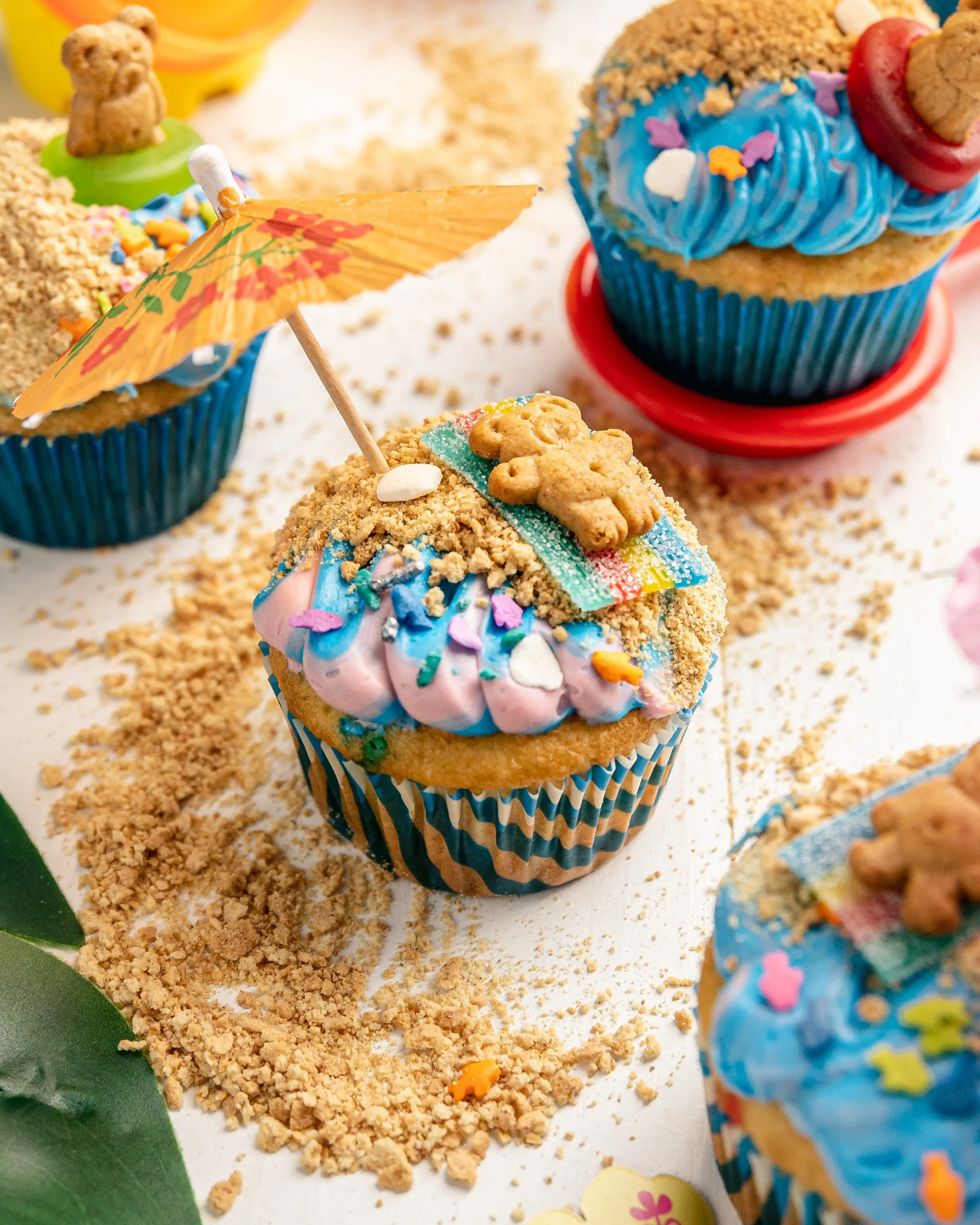 Beach Day Cupcakes