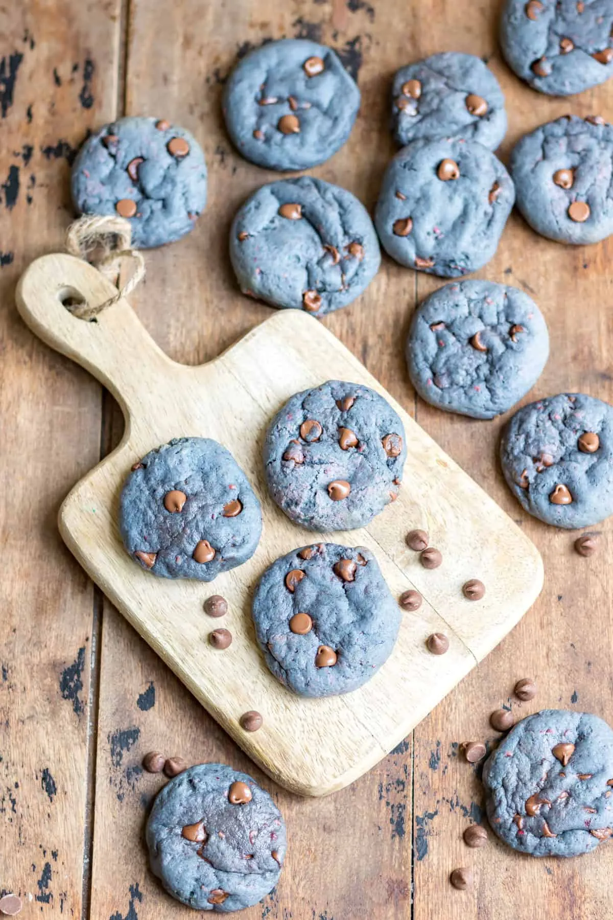 Blackberry Cookies (Naturally blue!)