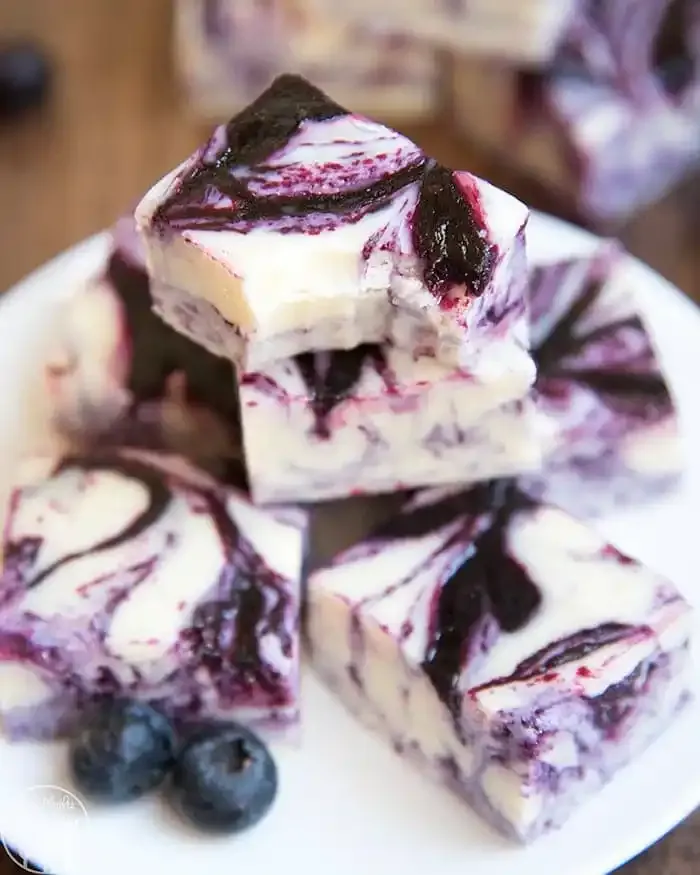 Blueberries and Cream Fudge