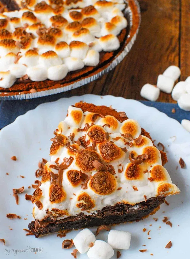 Brownie S'mores Pie