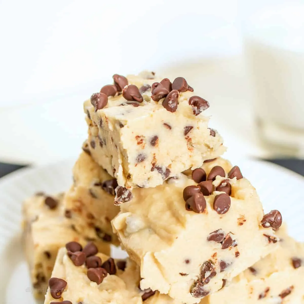 Chocolate Chip Cookie Dough Fudge