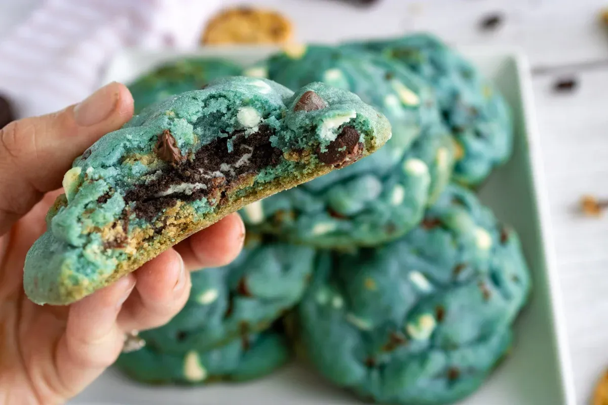 Cookie Monster Stuffed Cookies