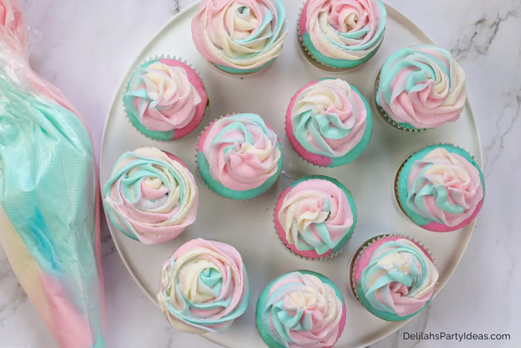 Cotton Candy Cupcakes