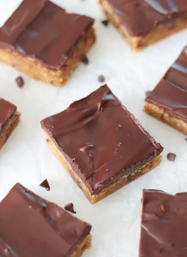 Fudgy Peanut Butter Chocolate Chip Cookie Bars