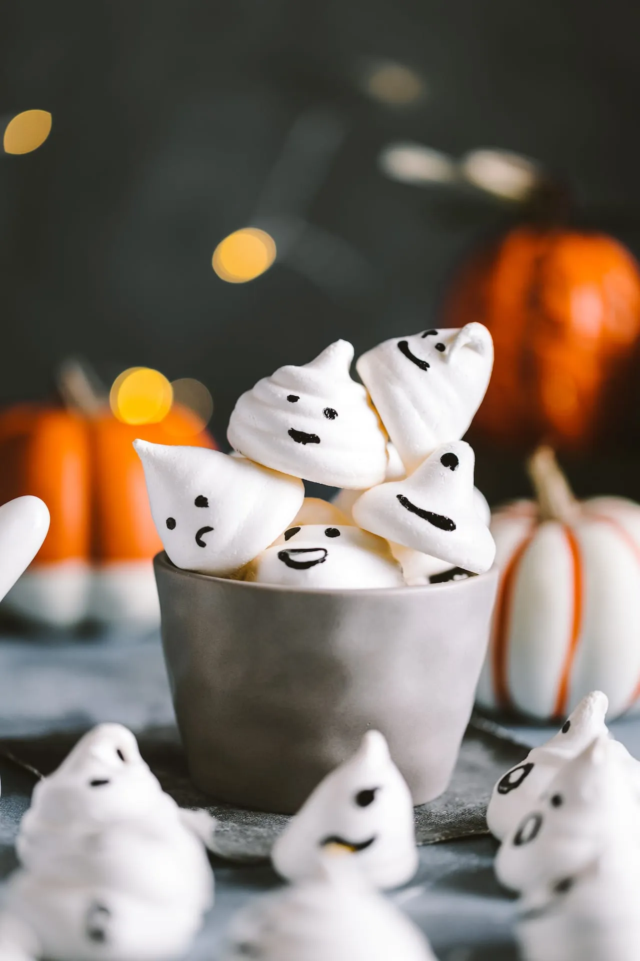 Ghost Meringue Cookies