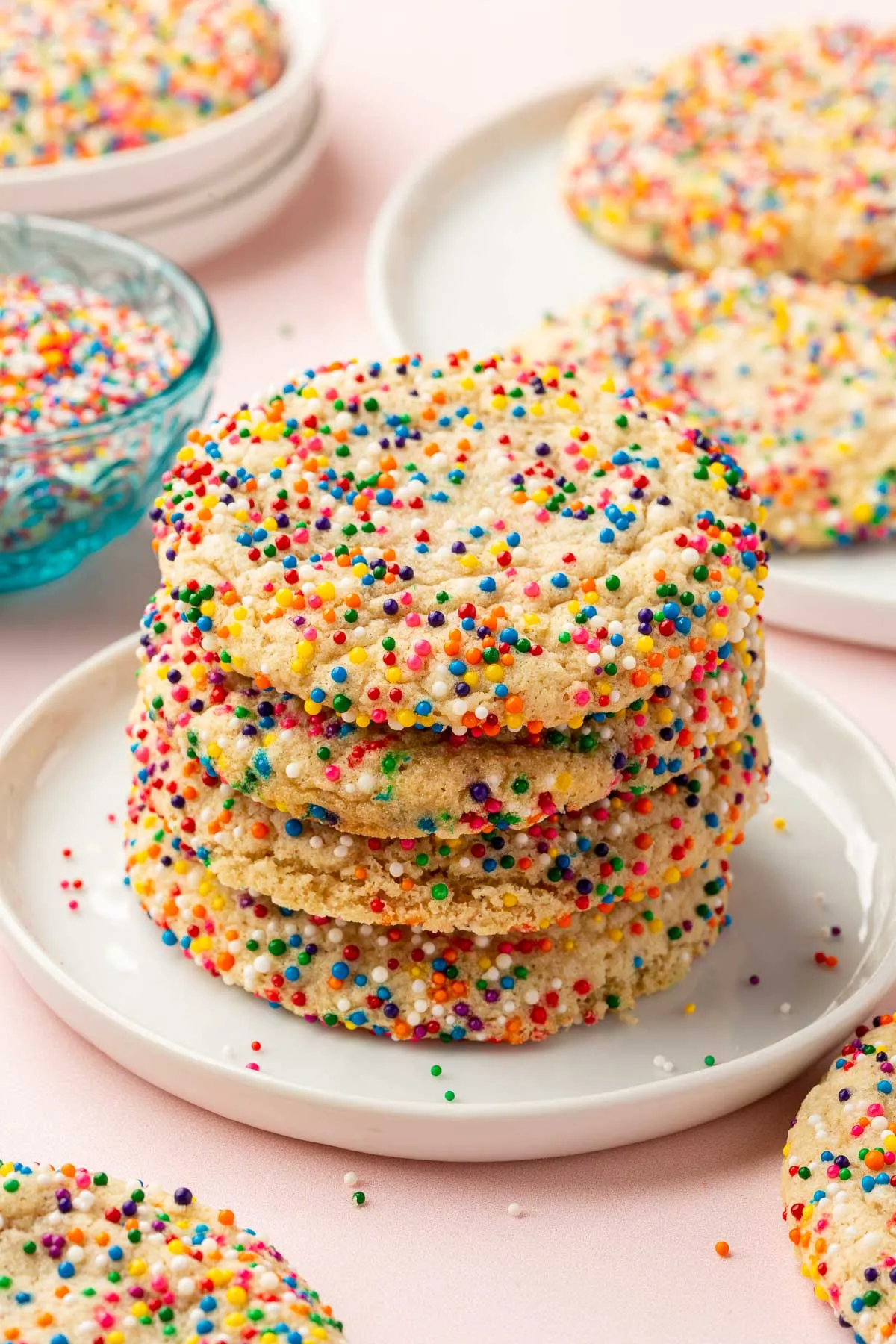 Gluten-Free Sprinkle Sugar Cookies