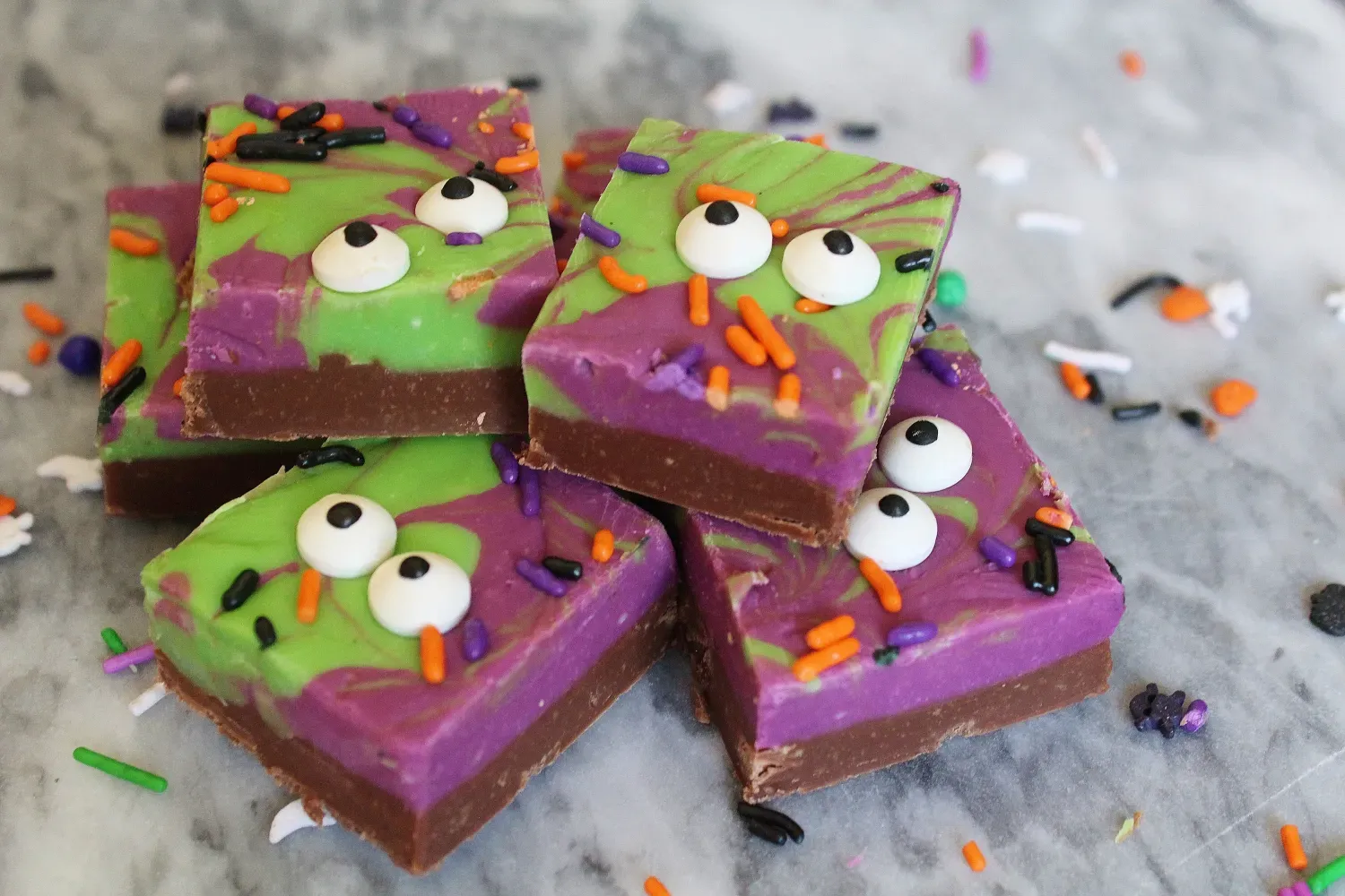 Halloween Monster Mash Fudge