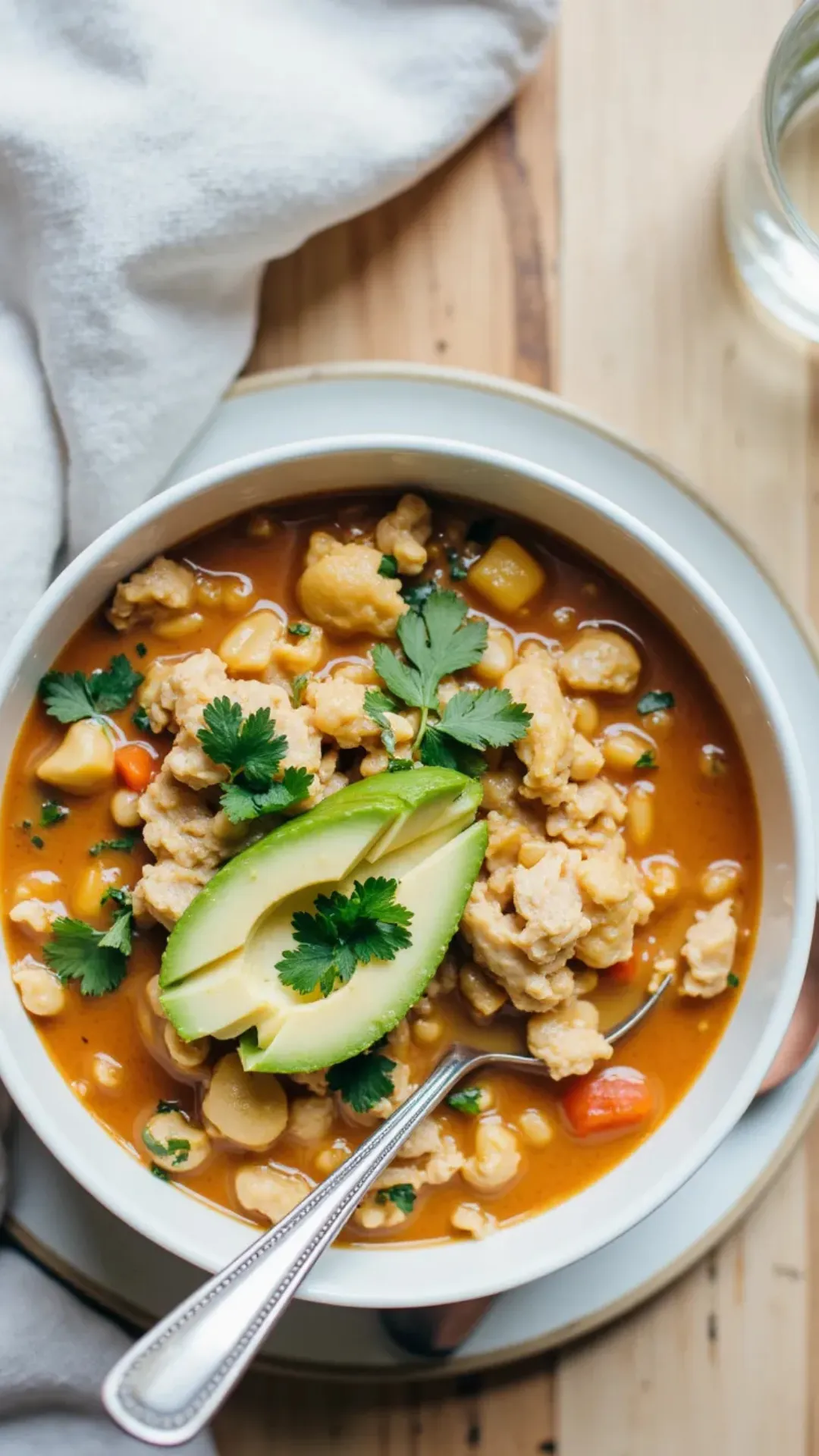 Creamy, filling, and secretly healthy—this white chicken chili is a weeknight winner.