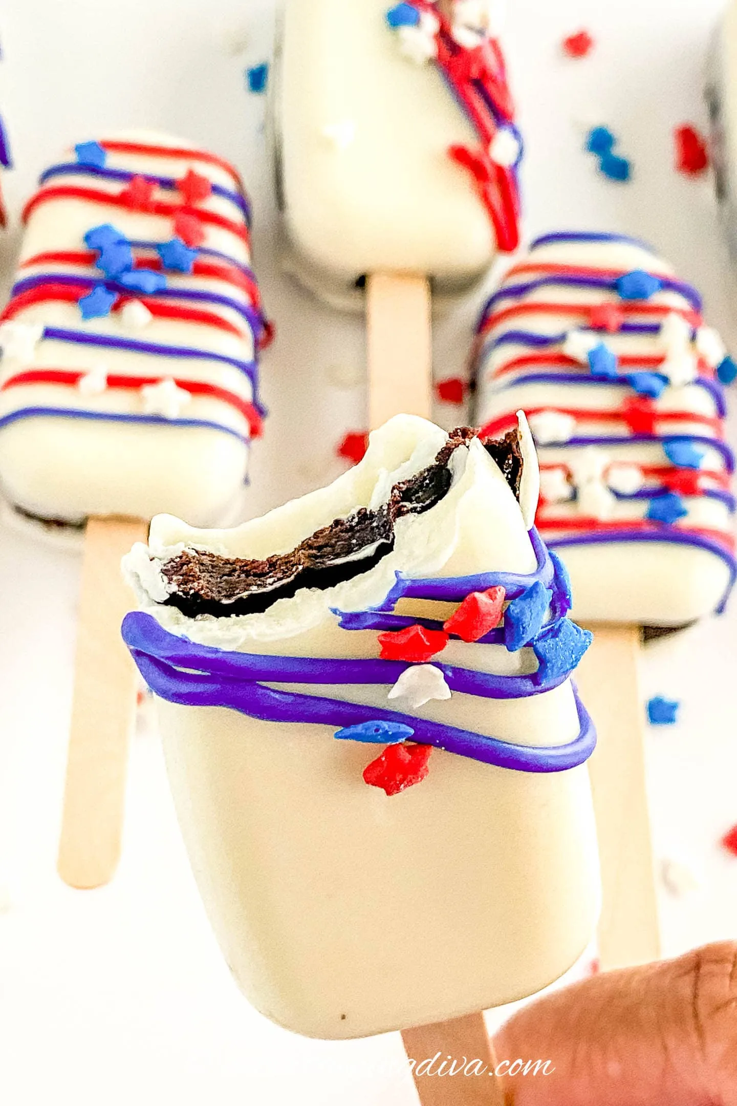 Homemade Patriotic Cakesicles