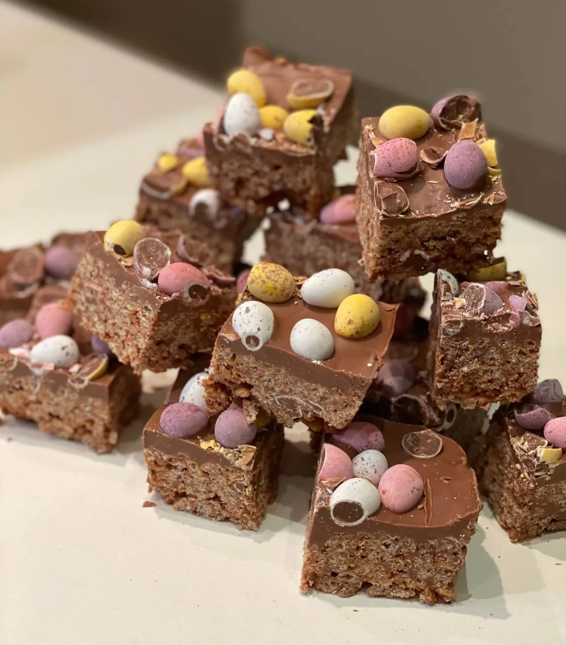 Mini Egg Krispie Bars