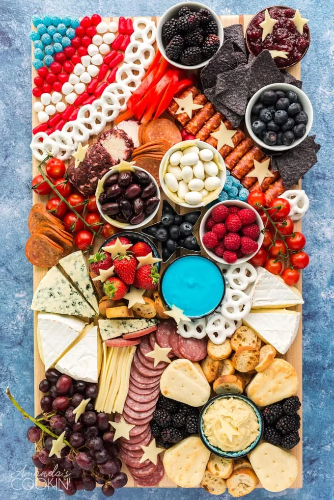 Patriotic Charcuterie Board