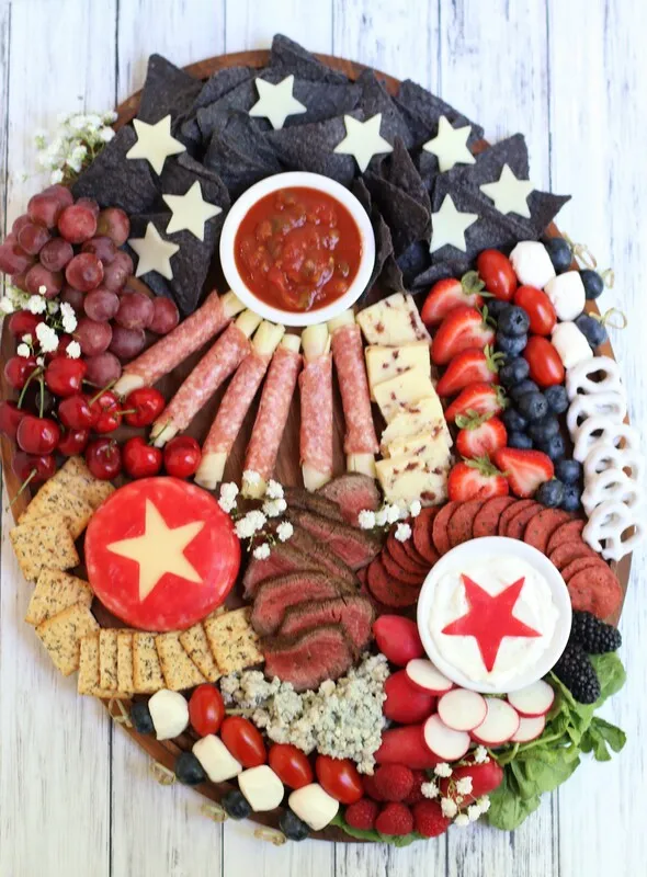 Patriotic Charcuterie Board