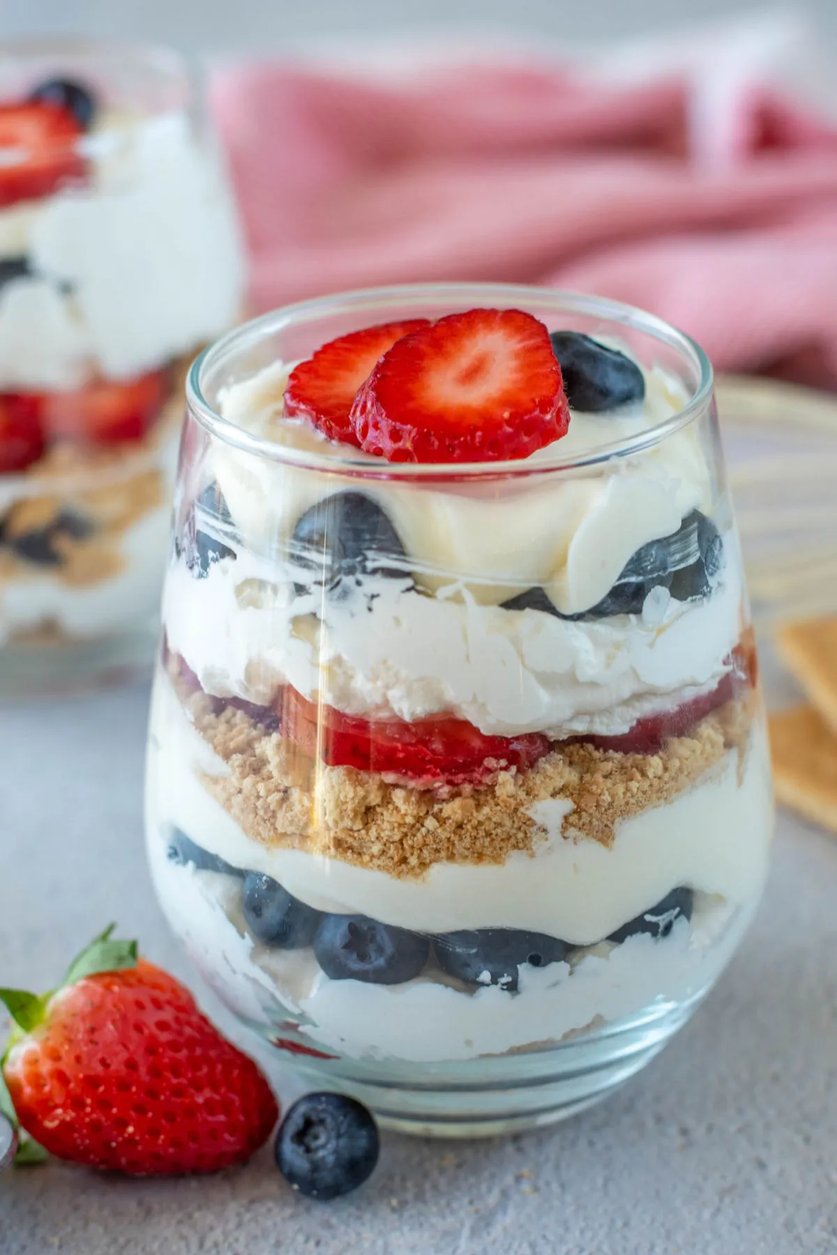 Patriotic Cheesecake Parfaits