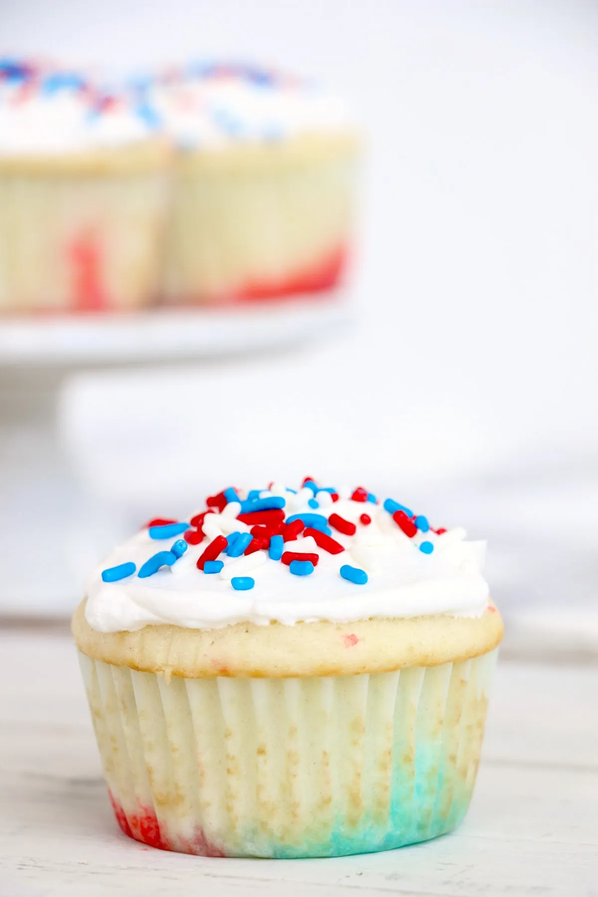 Patriotic Jello Cupcakes