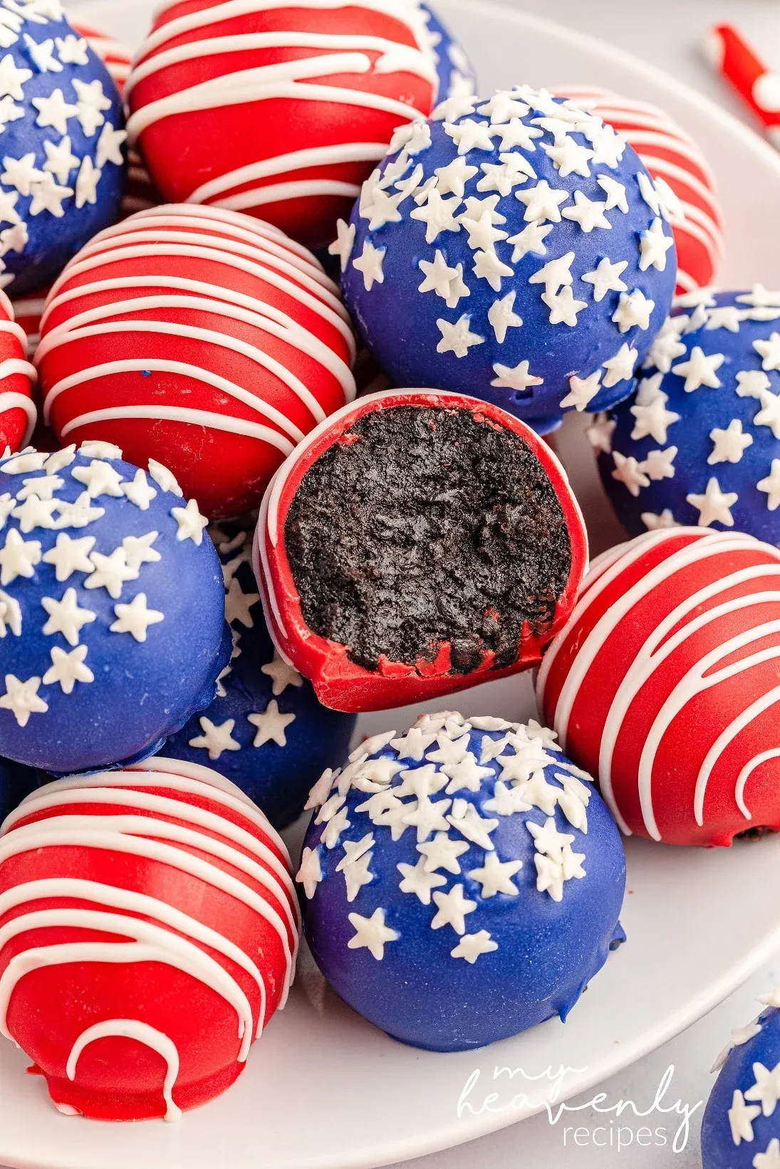 Patriotic Oreo Balls 