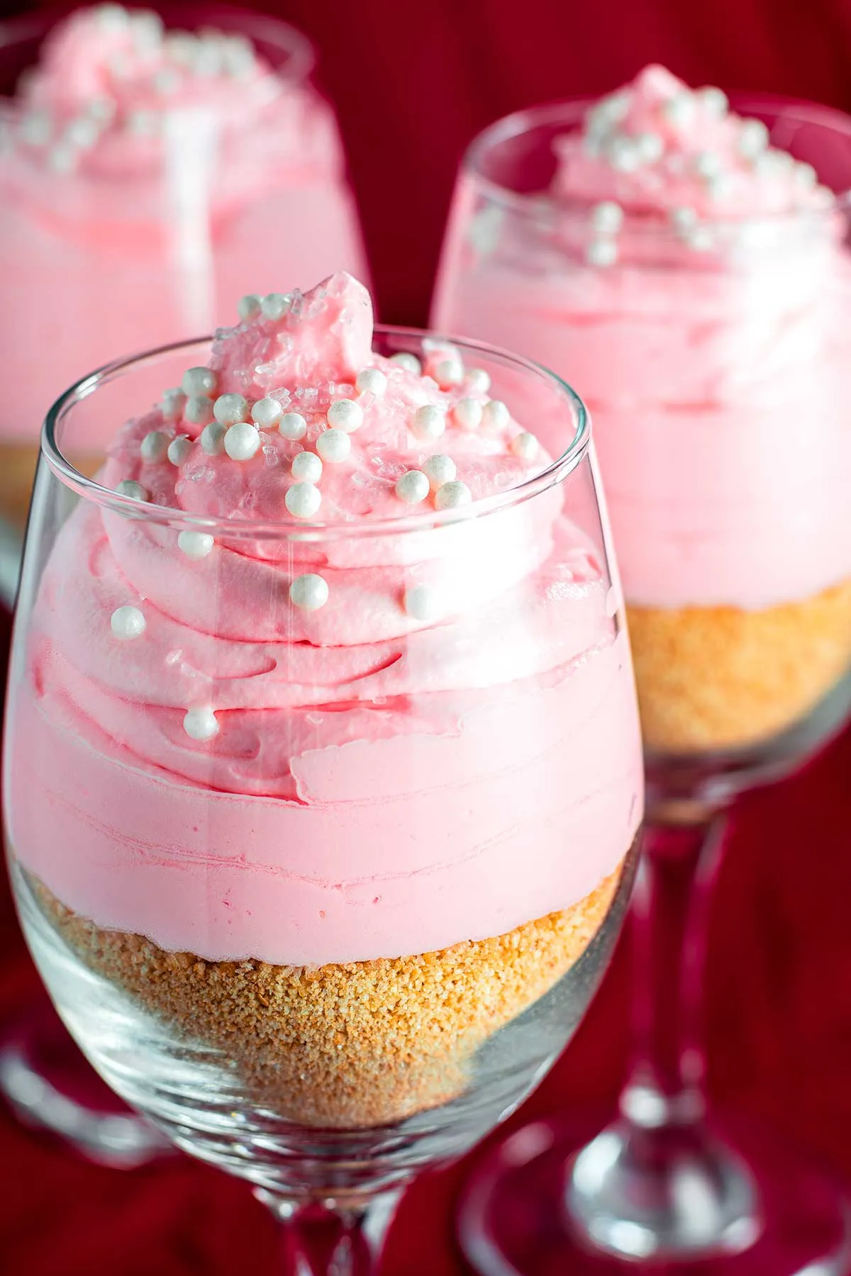 Pink Lemonade Cheesecake Parfaits