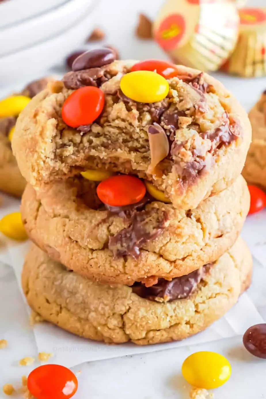 Reese's Pieces Peanut Butter Chip Cookies