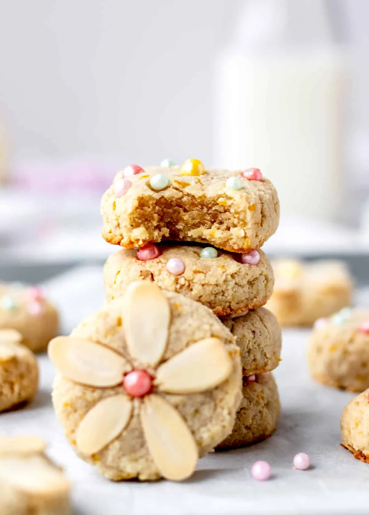 Soft Lemon Almond Flour Cookies {Vegan, Gluten-Free}