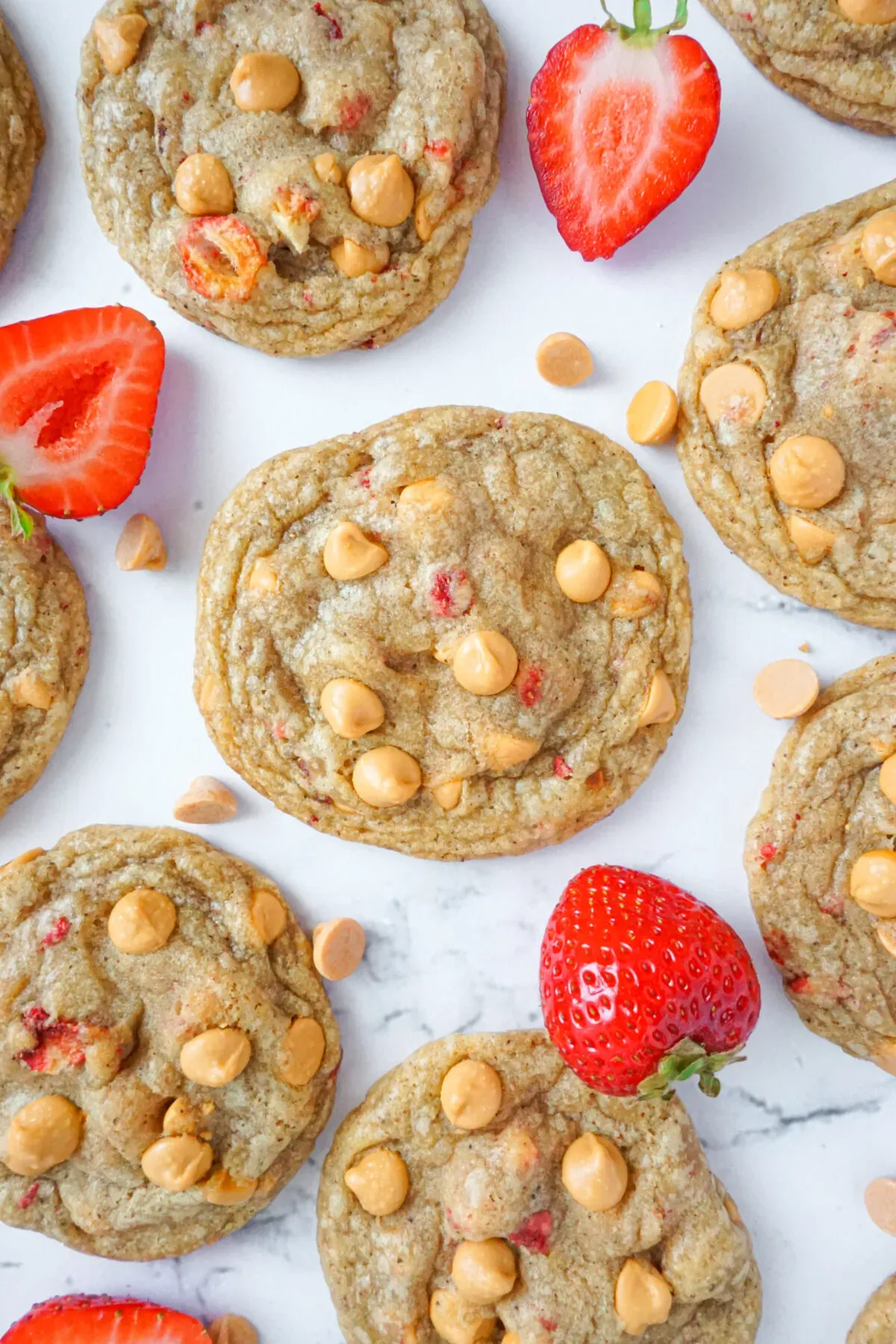 Strawberry Butterscotch Cookies 