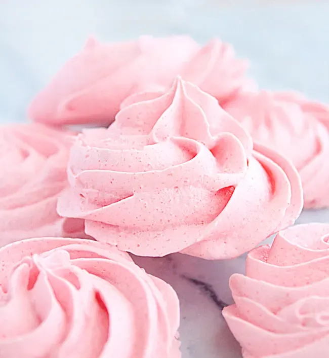 Strawberry Meringues