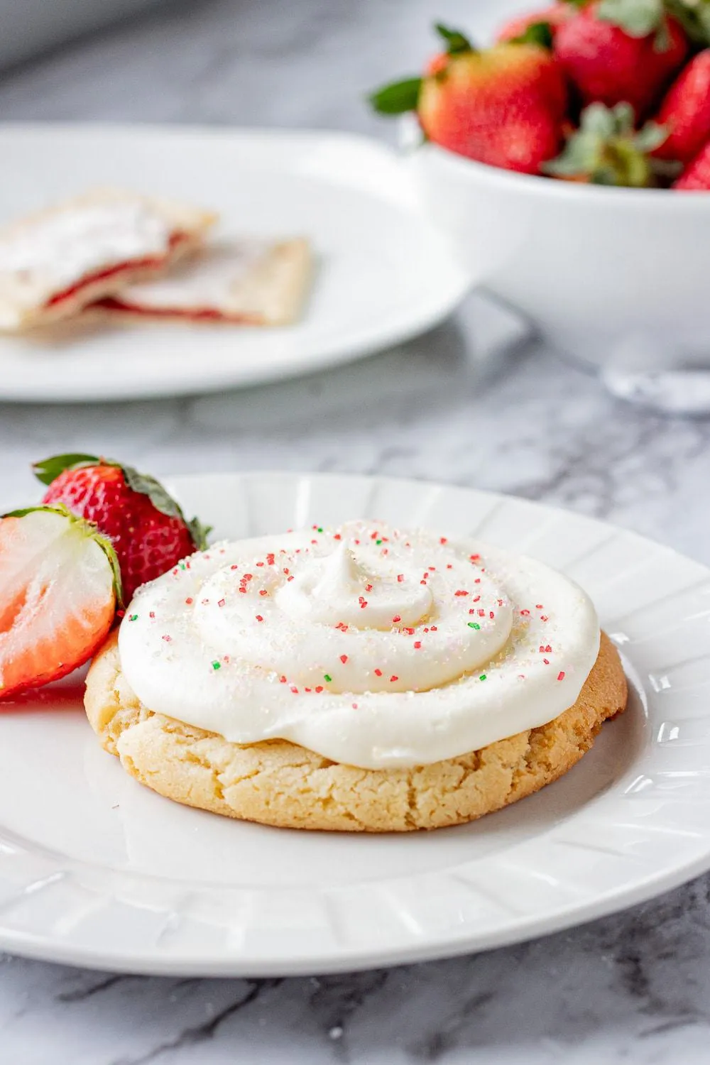 Strawberry Pop Tart Cookies