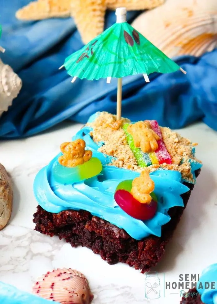 Summer Time Pool Party Brownies