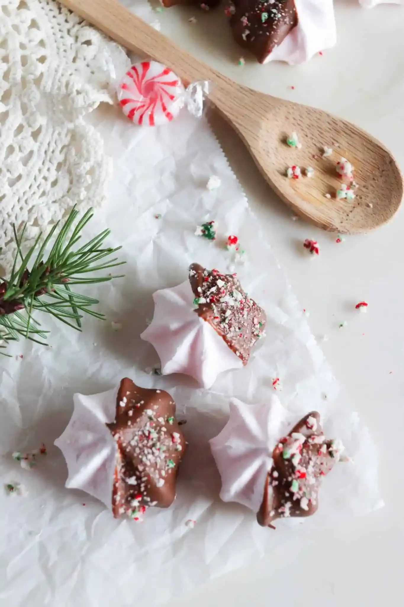 The Best Peppermint Meringue Cookie Recipe