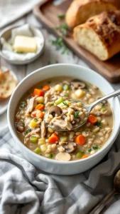 Nothing beats a warm, comforting bowl of soup on a chilly day, and this Chicken and Wild Rice Soup is exactly what you need! Tender shredded chicken, nutty wild rice, and hearty vegetables come together in a creamy, flavorful broth that’s both filling and wholesome.