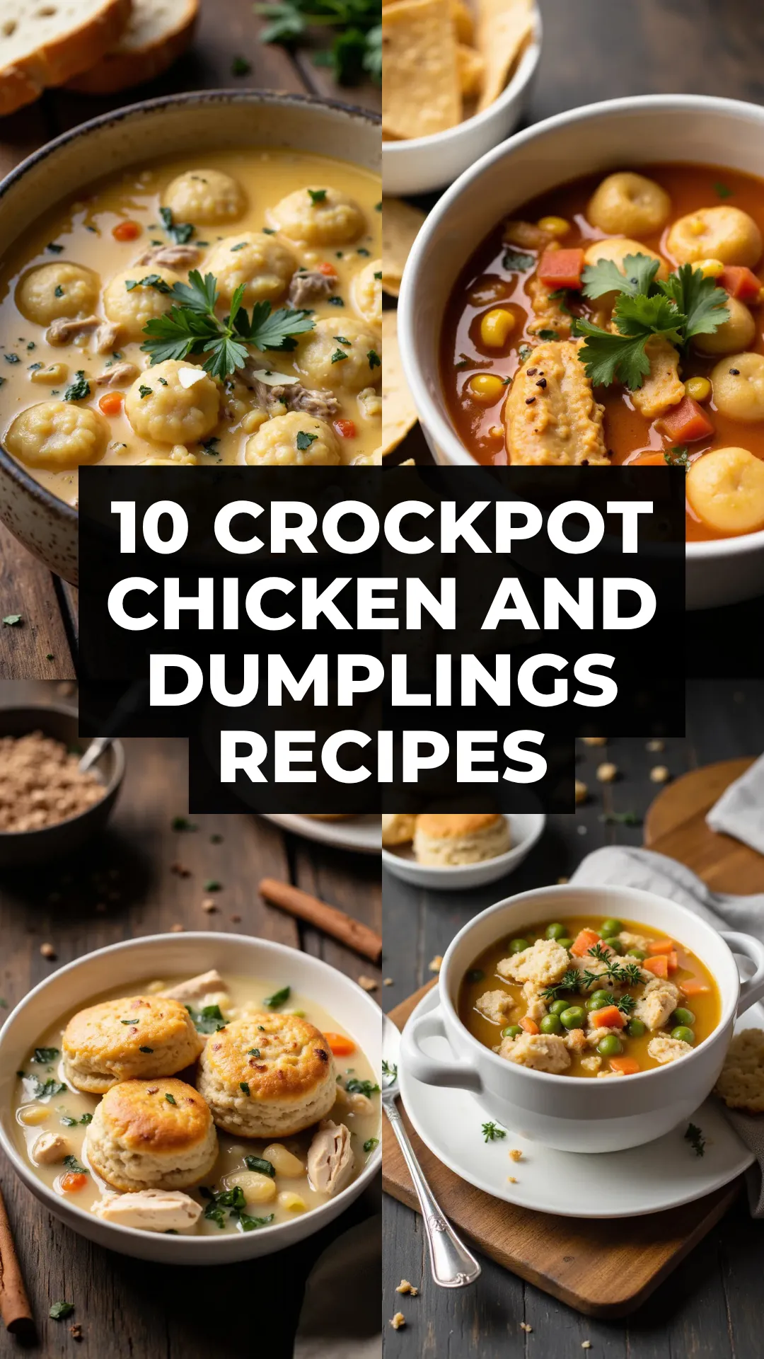 Looking for the ultimate cozy dinner? These 10 crockpot chicken and dumplings recipes are easy, affordable, and packed with flavor — from Tex-Mex to garlic Parmesan. Let the slow cooker do the work!