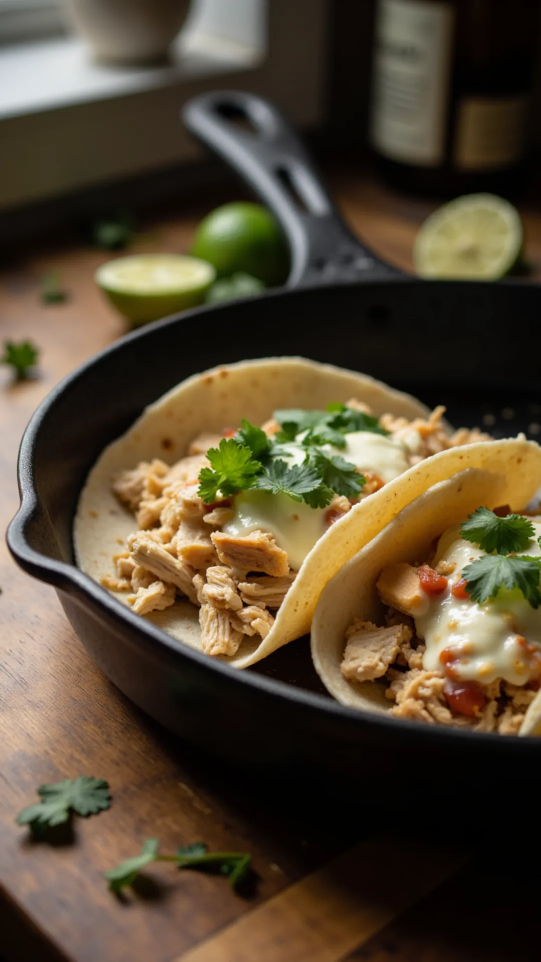 Fast, flavorful, and fuss-free—these skillet chicken tacos come together in just 15 minutes. Perfect for busy nights and picky eaters alike.